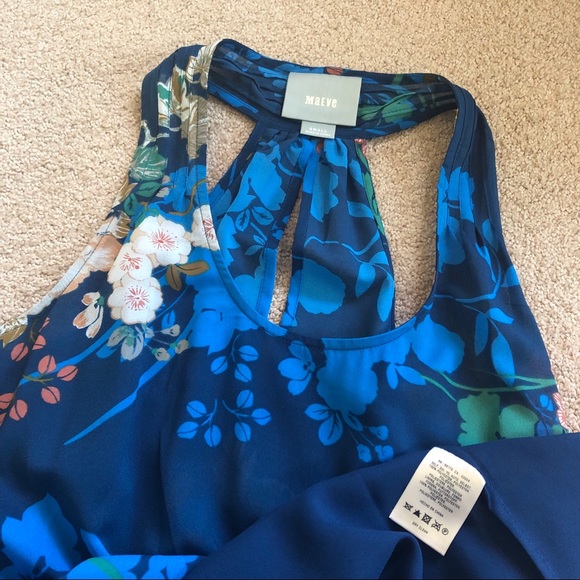 Anthro Floral Airy High-Low Dress - Picture 7 of 8